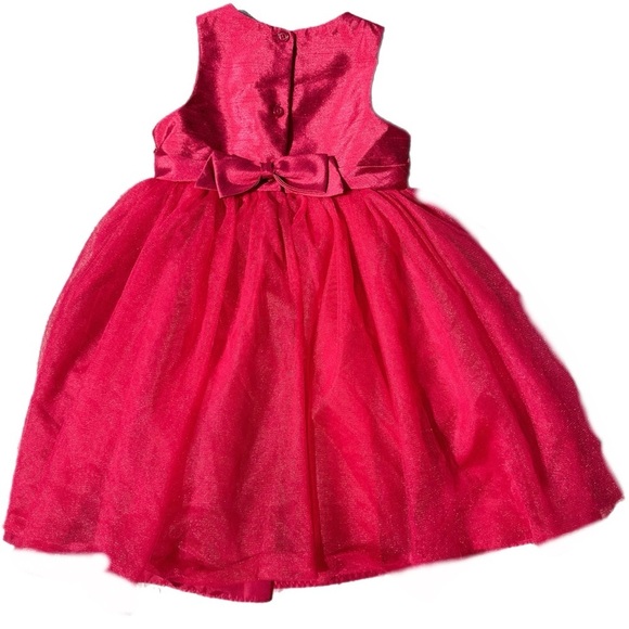 Cherokee Girls Red Tulle Party Dress  Size 3T - Picture 4 of 6